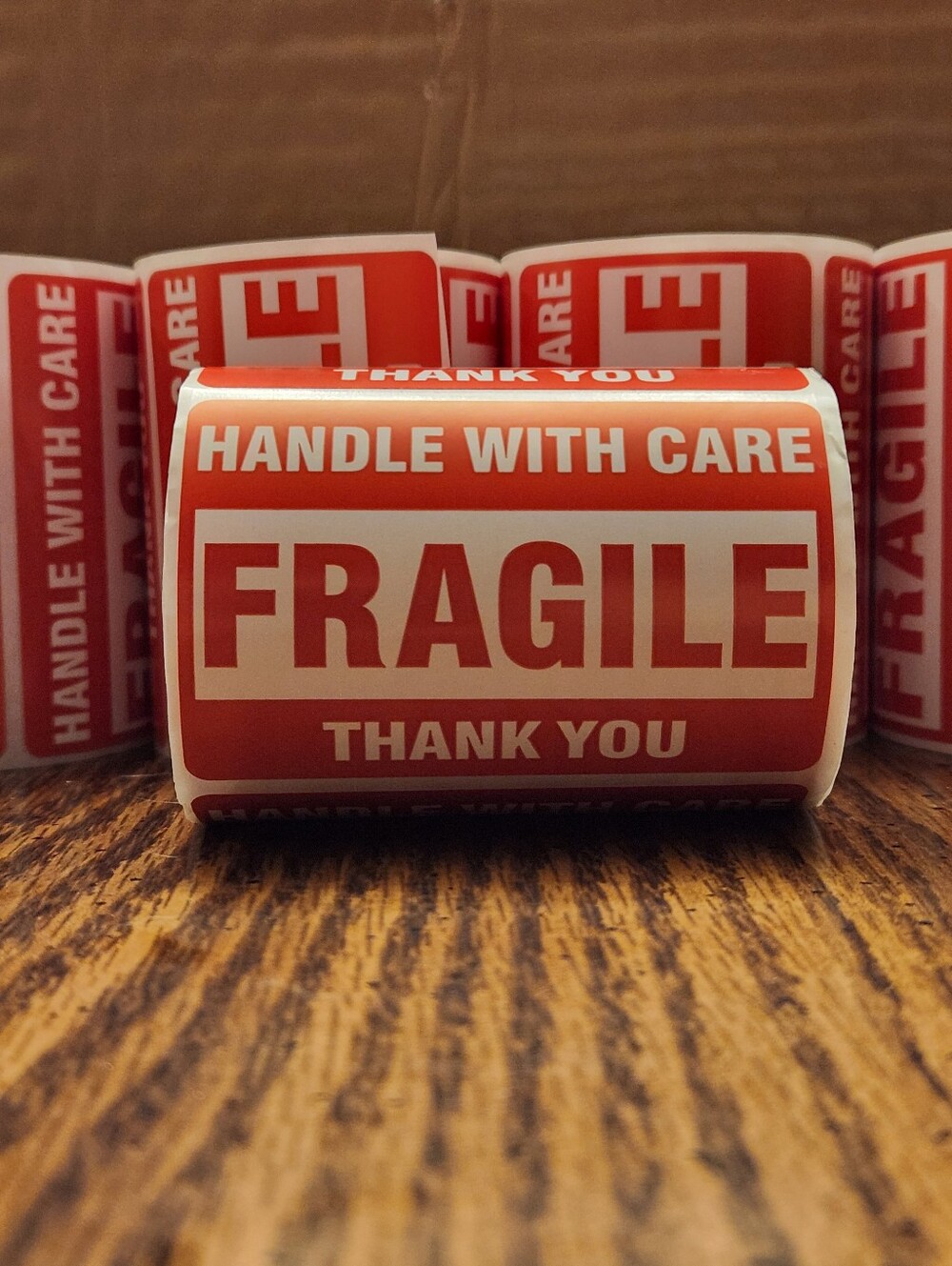 50ct ~ FRAGILE STICKERS